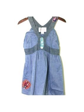 NEW-FRESH Karma Boho Embroidered Babydoll Top